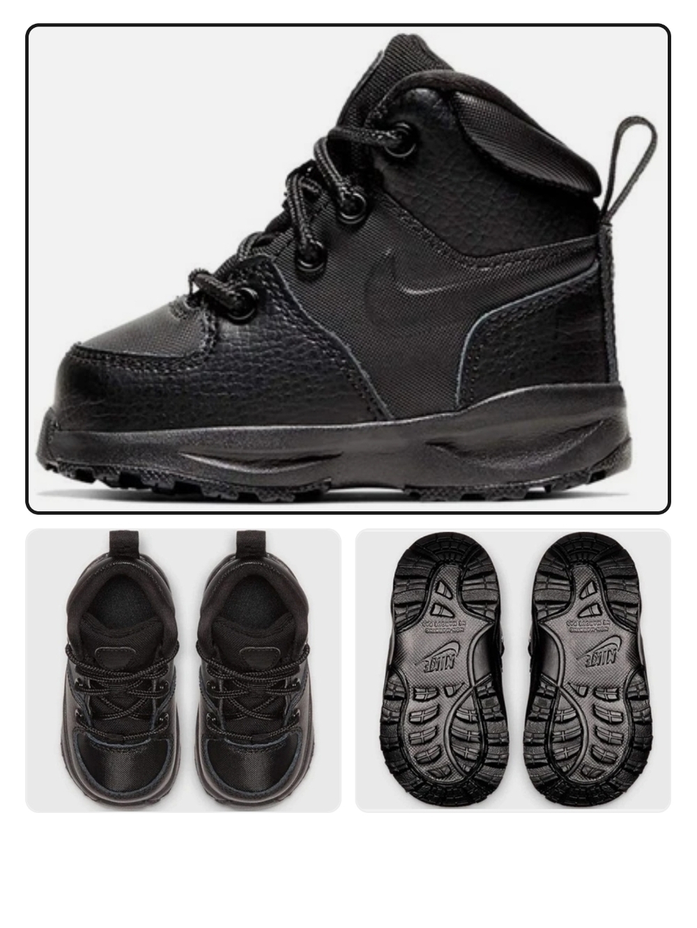 Toddler's Nike Manoa LTR Black/Black